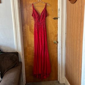 Camille La Vie red prom dress size 0